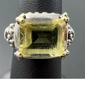925 Samuel Behnam Lemon Quartz Ring